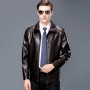 Luxury And Upscale New 2023 Men's Autumn And Winter Leather Clothing Men's Lapel Sheepskin Leather Clothing Fashion Casual Leather Jacket