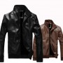 Manufacturers' Autumn And Winter Clothing, New Men's Leather Clothing Wholesale, Foreign Trade Men's Clothing, Korean Version, Slim Fitting Motorcycle, Men's Leather Jacket Trend