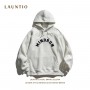 Dragon Day Casual Sweatshirt For Men 2023 Winter Couple Outfit With Plush Embroidery Raglan Sleeves 360g Pullover For Men