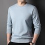 New Sweater Men's Casual Solid Round Neck 2023 Autumn New Trend Fashion Versatile Youth Multi Color Top