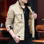 Men's Jacket Spring And Autumn Korean Casual Thickened Youth Oversized Wear-Resistant Trend Standing Collar Work Jacket Jacket For Men