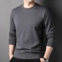 New Sweater Men's Casual Solid Round Neck 2023 Autumn New Trend Fashion Versatile Youth Multi Color Top