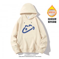 Sweater Men's Hoodie 2023 Autumn And Winter New Loose Fashion Versatile Cartoon Men's And Women's Outerwear With Plush And Thickened Top