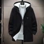 Windbreaker Men's 2023 Spring And Autumn New Mid Length Jacket Men's Hooded Jacket Casual Versatile Men's Clothing