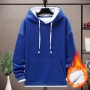 American Retro 400g Velvet Hooded Sweater Men's Fashion Oversized Solid Color Versatile Warm Couple Top