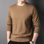 New Sweater Men's Casual Solid Round Neck 2023 Autumn New Trend Fashion Versatile Youth Multi Color Top