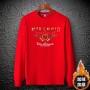 Autumn And Winter Plush And Thick Sweater Men's European Station New Red Top Trendy Casual Men's Clothing European High-End Long Sleeves