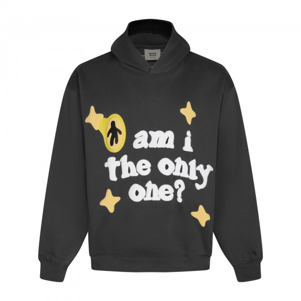 BROKEN PLANET Fashion High Street Style Star Foam Letter Plush Hooded Sweater Couple Style Trend