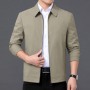 New Men's Jacket Jacket, 2023 Spring And Autumn Clothing, Middle-Aged Men's Casual Standing Collar Jacket, Dad's Jacket, Popular Trend