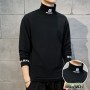 Men's Sweater 2023 Autumn New Fashion Brand Men's T-Shirt Top Large Casual Long Sleeve High Neck Underlay Top