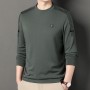 Live Streaming Of The Same Style Of Sweatshirt For Men In Autumn, New Trendy Brand Round Neck Pullover With A Bottom Layer, Fashionable And Versatile Casual Men's T-Shirt