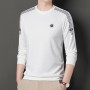 Live Streaming Of The Same Style Of Sweatshirt For Men In Autumn, New Trendy Brand Round Neck Pullover With A Bottom Layer, Fashionable And Versatile Casual Men's T-Shirt