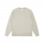 Men's 400G Silver Fox Velvet Round Neck Sweater, Men's Loose Autumn New Plush And Thick Solid Color Base Shirt