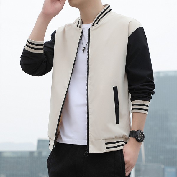 2023 Autumn Jacket Men's Korean Edition Sports, Leisure, Standing Collar, Jackets, Baseball Suits, Men's Coat Trend