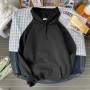 2023 Autumn Solid Color Sweater Men's Hoodie Ins Hong Kong Style Loose Fitting Korean Edition Trend Versatile Student Coat Trend