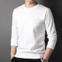 New Sweater Men's Casual Solid Round Neck 2023 Autumn New Trend Fashion Versatile Youth Multi Color Top