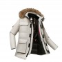 Black Gold Goose Down Coat 2023 New Outdoor Work Suit Cold Proof Clothing For Men And Women Couples Thickened Warm Coat