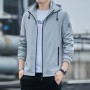 2023 Spring And Autumn New Men's Jacket Coat Men's Charge Coat Solid Hooded Casual Top Sports Plush Trend