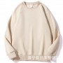 320g Healthy Cotton Solid Round Neck Off Shoulder Sweater Loose Heavy Duty Huamian Top Wholesale Men's And Women's Underlay Pullover