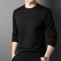 New Sweater Men's Casual Solid Round Neck 2023 Autumn New Trend Fashion Versatile Youth Multi Color Top