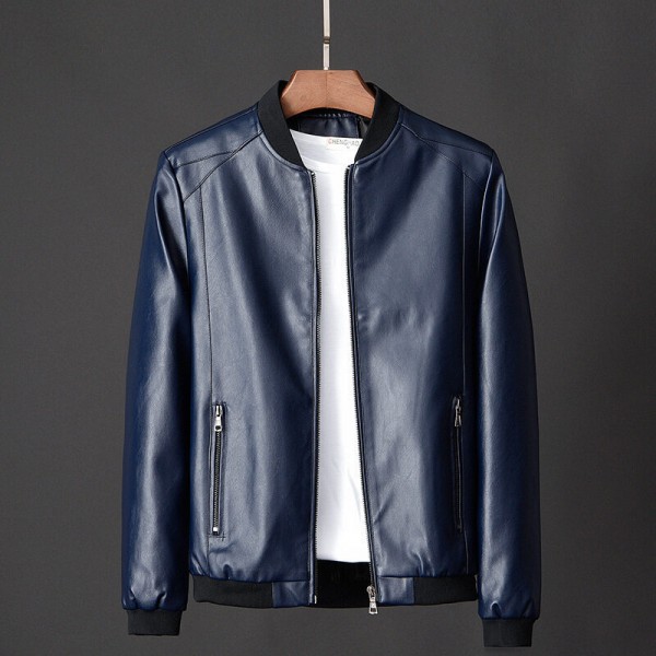 Men's Outerwear, Men's Spring And Autumn Leather Jacket, Men's 2023 New Popular Korean Slim Fitting Thin Style Trendy Clothes