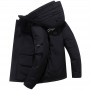 Industrial Down Jacket Men's Short Solid Color Fashionable Men's Down Jacket 2022 White Duck Down Hooded Down Jacket Men