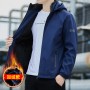 2023 Spring And Autumn New Men's Jacket Coat Men's Charge Coat Solid Hooded Casual Top Sports Plush Trend