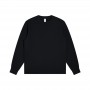 Men's 400G Silver Fox Velvet Round Neck Sweater, Men's Loose Autumn New Plush And Thick Solid Color Base Shirt