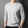 New Sweater Men's Casual Solid Round Neck 2023 Autumn New Trend Fashion Versatile Youth Multi Color Top