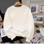 Heavyweight Sweater Men's Autumn/Winter Round Neck Cotton Sweater Large Youth Port Fashion Brand Couple New Product Sweater Women