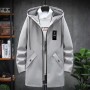 Thin And Thick Options For Autumn And Winter Chubby Windbreaker, Medium Length Jacket, Plush And Thick Hooded Jacket, Trendy Men's Spring And Autumn Jacket