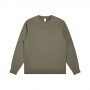 Men's 400G Silver Fox Velvet Round Neck Sweater, Men's Loose Autumn New Plush And Thick Solid Color Base Shirt