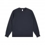 Men's 400G Silver Fox Velvet Round Neck Sweater, Men's Loose Autumn New Plush And Thick Solid Color Base Shirt