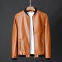 Men's Outerwear, Men's Spring And Autumn Leather Jacket, Men's 2023 New Popular Korean Slim Fitting Thin Style Trendy Clothes