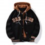 NASA Co Branded Spring And Autumn Men's Coat Loose Casual Plus Size Fat Plus Fleece Winter Baseball Jacket