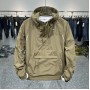 Autumn New Men's Workwear Big Pocket Hooded Top Zipper Pocket Pullover Charge Coat Casual Loose Coat Trend