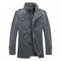 Leather Fur One Piece Plush And Thickened One Piece Men's Leather Clothing Large Casual