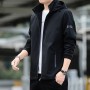 2023 Spring And Autumn New Men's Jacket Coat Men's Charge Coat Solid Hooded Casual Top Sports Plush Trend