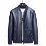 Oversized Men's Leather Jacket With Added Fat And Trendy, Handsome Youth Casual Fit Motorcycle Jacket, Men's Loose Fitting Baseball Jacket