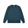 Men's 400G Silver Fox Velvet Round Neck Sweater, Men's Loose Autumn New Plush And Thick Solid Color Base Shirt