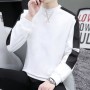 Men's Sweater Autumn And Winter Plush Thickening 2023 New Trendy Brand Casual And Handsome Long Sleeved Top Men's Bottom Shirt