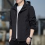 2023 Spring And Autumn New Men's Jacket Coat Men's Charge Coat Solid Hooded Casual Top Sports Plush Trend