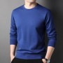 New Sweater Men's Casual Solid Round Neck 2023 Autumn New Trend Fashion Versatile Youth Multi Color Top