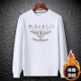 Autumn And Winter Plush And Thick Sweater Men's European Station New Red Top Trendy Casual Men's Clothing European High-End Long Sleeves