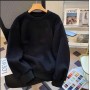 Heavyweight Sweater Men's Autumn/Winter Round Neck Cotton Sweater Large Youth Port Fashion Brand Couple New Product Sweater Women