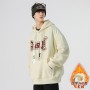 Sweater Men's Spring And Autumn New Men's American Fashion Brand Hooded Loose Pullover Top Coat Winter Fur Thickening