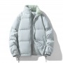 2023 Winter Men's Trend Multi Color Fashion Stand Neck 90 White Duck Down Youth Handsome Couple Down Coat