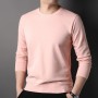 New Sweater Men's Casual Solid Round Neck 2023 Autumn New Trend Fashion Versatile Youth Multi Color Top