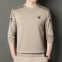 2023 Spring And Autumn New Men's Youth Round Neck Korean Fashion Casual Long Sleeve T-Shirt Sweater