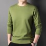 New Sweater Men's Casual Solid Round Neck 2023 Autumn New Trend Fashion Versatile Youth Multi Color Top